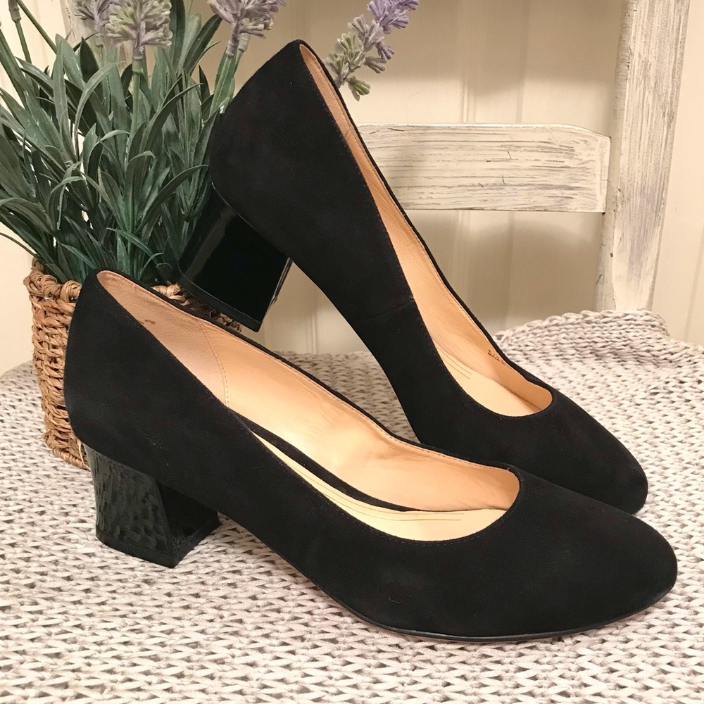 Cole Haan Claudine Black Suede Pump